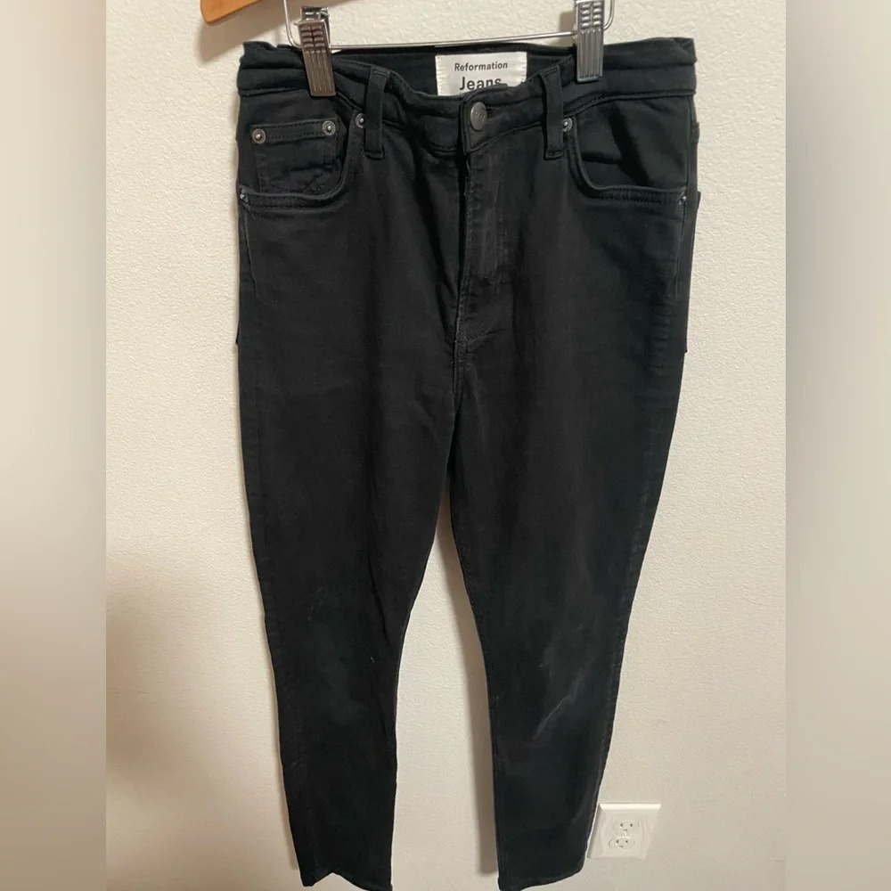 Reformation‎ jeans black skinny jeans size 25